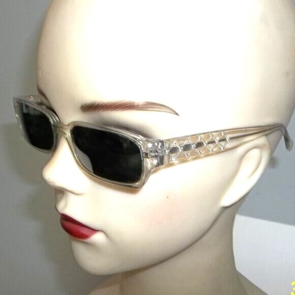 ❤️CHANEL 5058 CC Logo CLEAR with Swarovski Crystal Sunglasses +CC Case main image 11